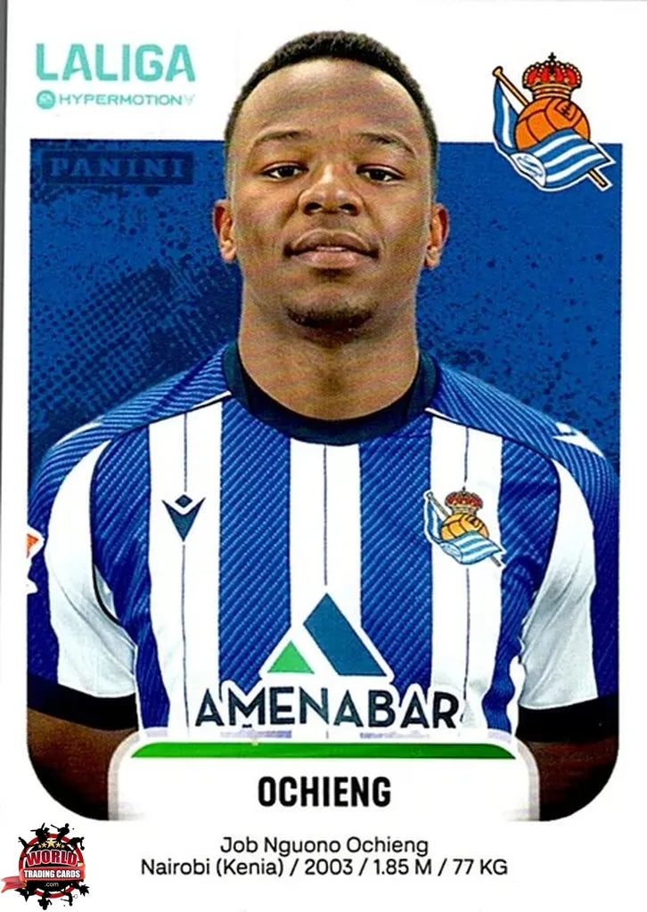 Cromo Trading Card Fútbol-Ochieng-Real Sociedad B-Panini La Liga HypermotionV 2025-2026-358A-Basico