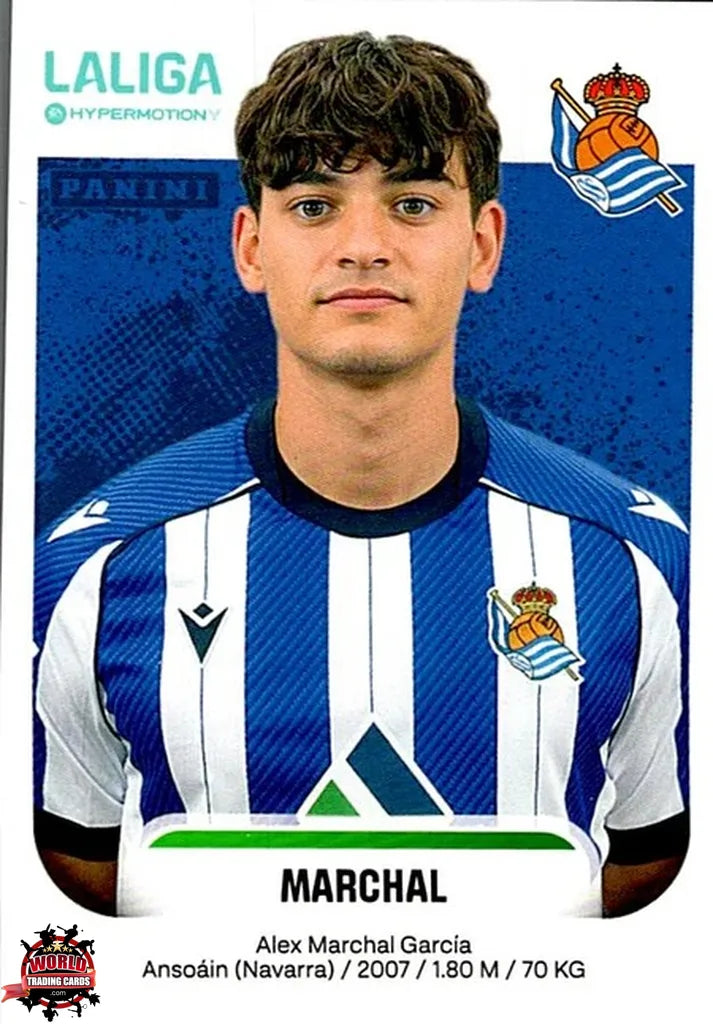 Cromo Trading Card Fútbol-Marchal-Real Sociedad B-Panini La Liga HypermotionV 2025-2026-358B-Basico