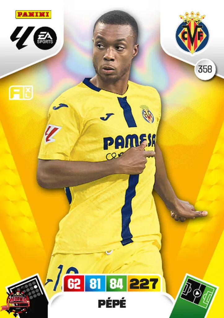 #358 | Adrenalyn XL | La Liga | 2025-2026 | Pépé | Villarreal CF | Basico