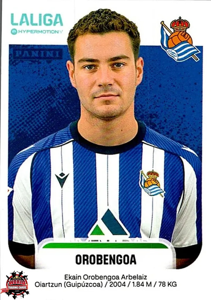 Cromo Trading Card Fútbol-Orobengoa-Real Sociedad B-Panini La Liga HypermotionV 2025-2026-359-Basico