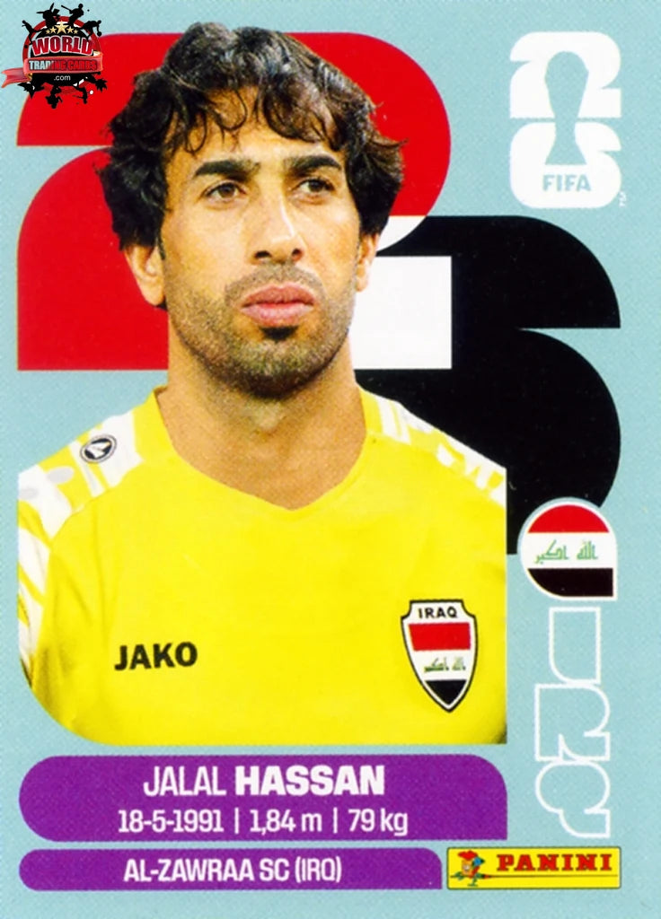 #IRQ002 | Panini | Fifa World Cup Stickers | 2026 | Jalal Hassan | Iraq | Base - International version