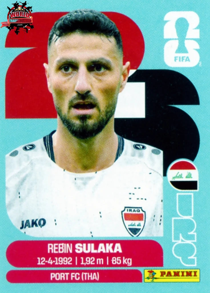 #IRQ003 | Panini | Fifa World Cup Stickers | 2026 | Rebin Sulaka | Iraq | Base - International version