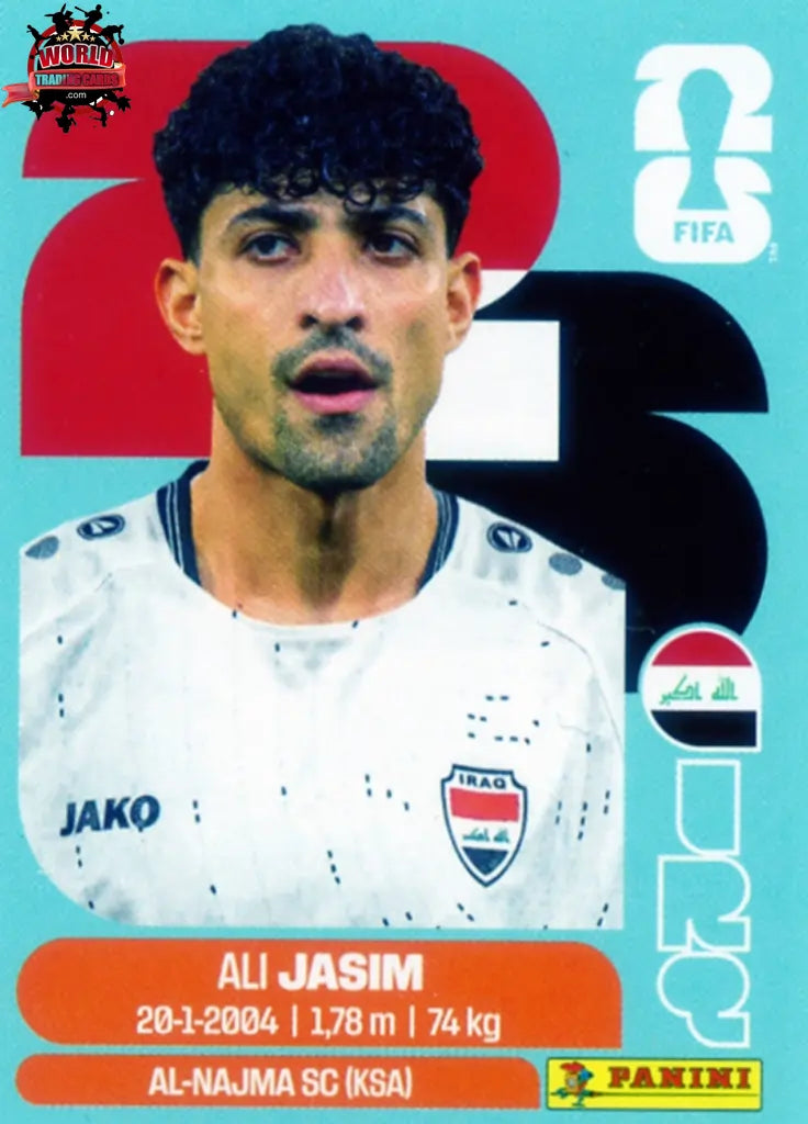 #IRQ012 | Panini | Fifa World Cup Stickers | 2026 | Ali Jasim | Iraq | Base - International version