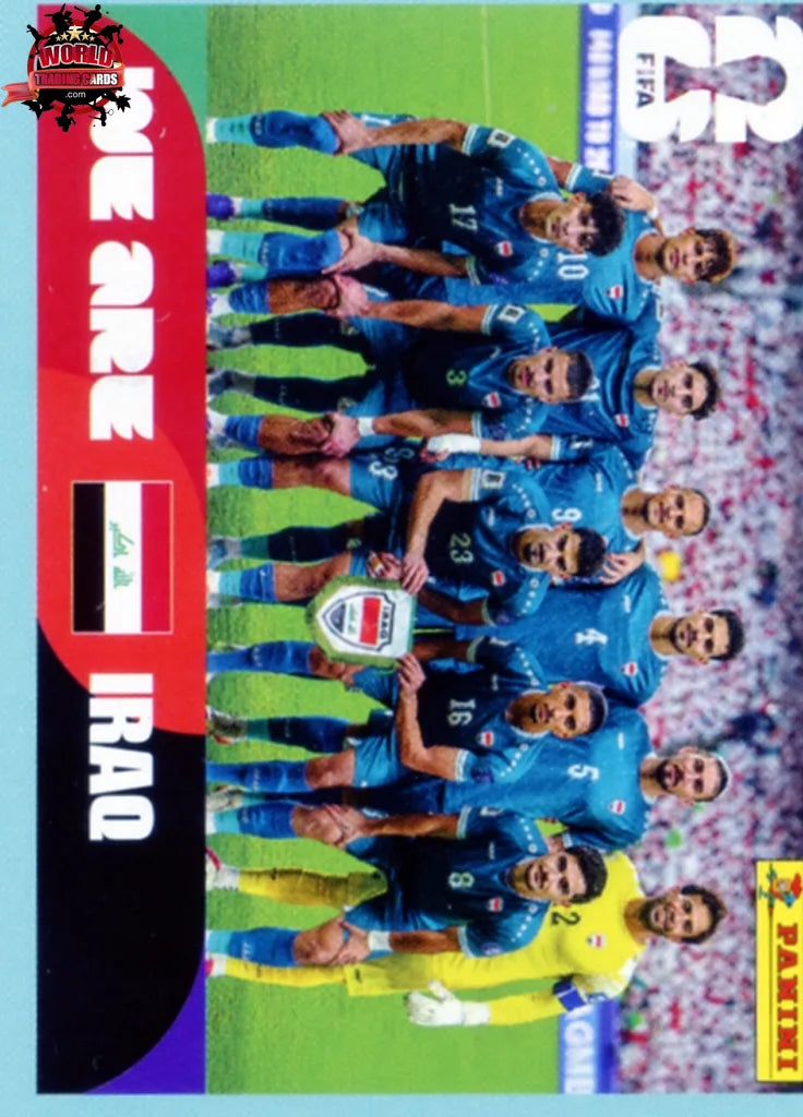 #IRQ013 | Panini | Fifa World Cup Stickers | 2026 | Team Photo | Iraq | Base - International version