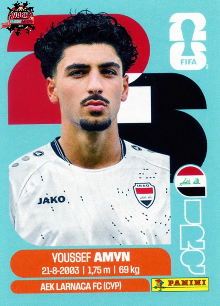 #IRQ014 | Panini | Fifa World Cup Stickers | 2026 | Youssef Amyn | Iraq | Base - International version