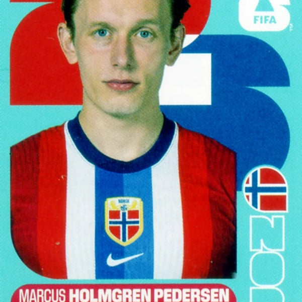 Chrome Trading Card Soccer-Marcus Holmgren Pedersen-Norway-Panini