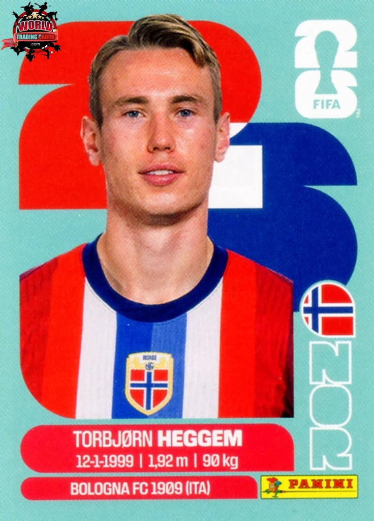 #NOR008 | Panini | Fifa World Cup Stickers | 2026 | Torbjørn Heggem | Norway | Base - International version