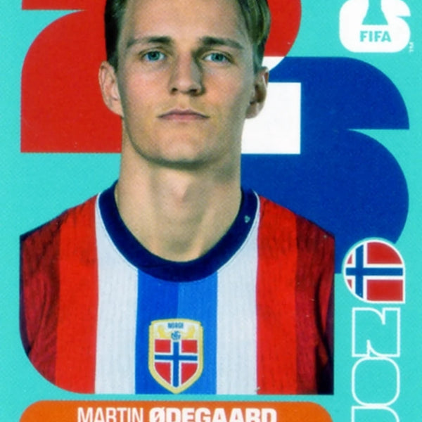 Chrome Trading Card Football - Martin Ødegaard - Norway - Panini