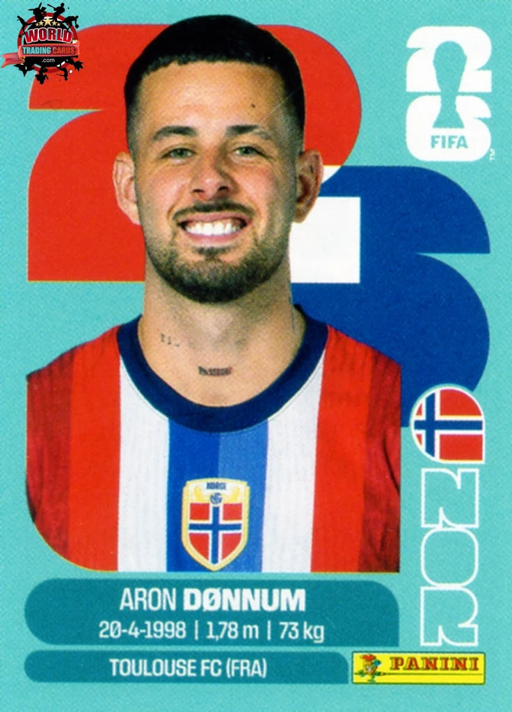 #NOR017 | Panini | Fifa World Cup Stickers | 2026 | Aron Dønnum | Norway | Base