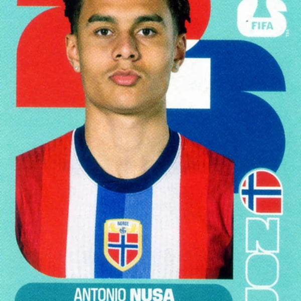 Football Trading Card-Antonio Nusa-Norway-Panini Fifa World Cup