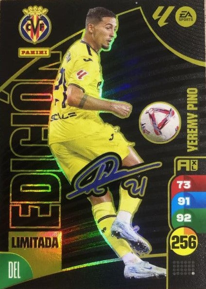 Panini Adrenalyn XL La Liga 2024/2025 - YEREMI PINO - Limited Edition - SIGNED - RAW Chrome