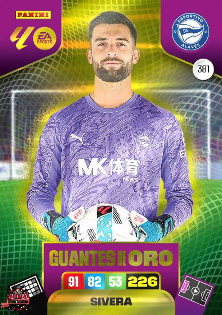 Sivera - Deportivo Alavés - Panini Adrenalyn XL - 2025-2026 - 381 - Guantes de Oro