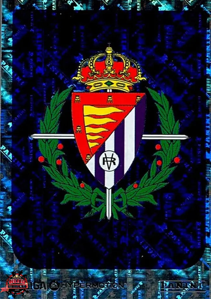Cromo Trading Card Fútbol-Escudo-Real Valladolid CF-Panini La Liga HypermotionV 2025-2026-382-Brillante