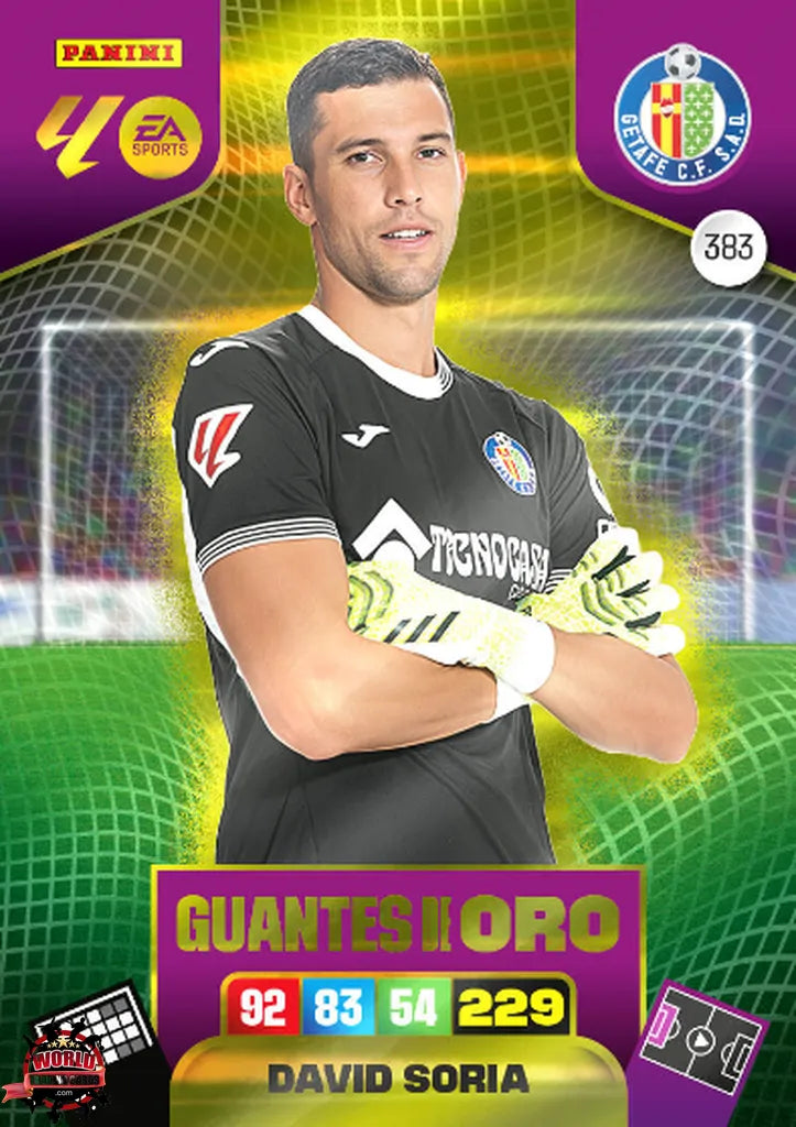 #383 | Adrenalyn XL | La Liga | 2025-2026 | David Soria | Getafe CF | Guantes de Oro
