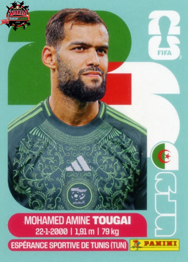 #ALG006 | Panini | Fifa World Cup Stickers | 2026 | Mohamed Amine Tougai | Algeria | Base