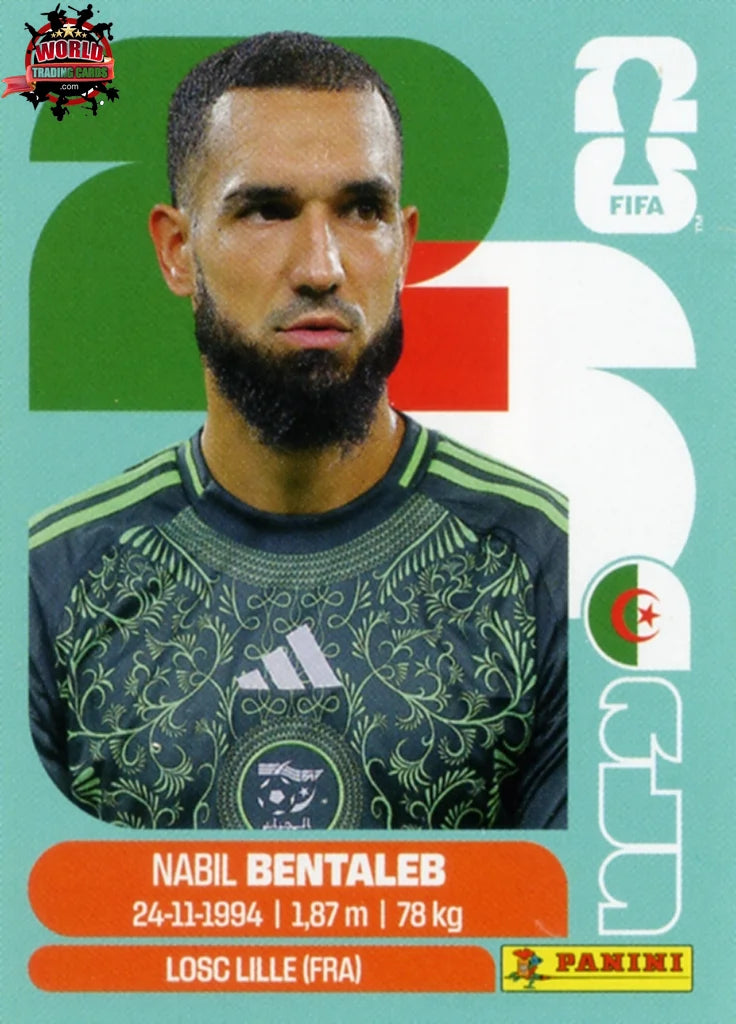 #ALG012 | Panini | Fifa World Cup Stickers | 2026 | Nabil Bentalab | Algeria | Base