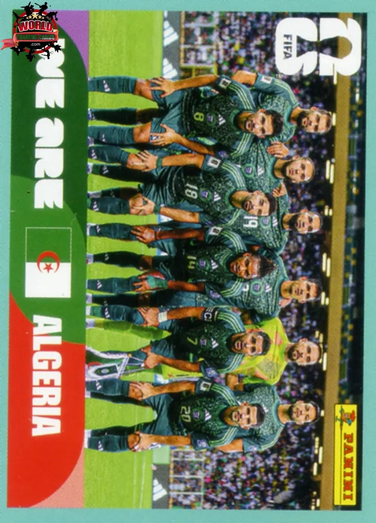 #ALG013 | Panini | Fifa World Cup Stickers | 2026 | Team Photo | Algeria | Base