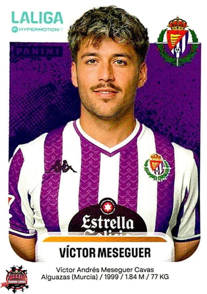 Cromo Trading Card Fútbol-Víctor Meseguer-Real Valladolid CF-Panini La Liga HypermotionV 2025-2026-391-Basico