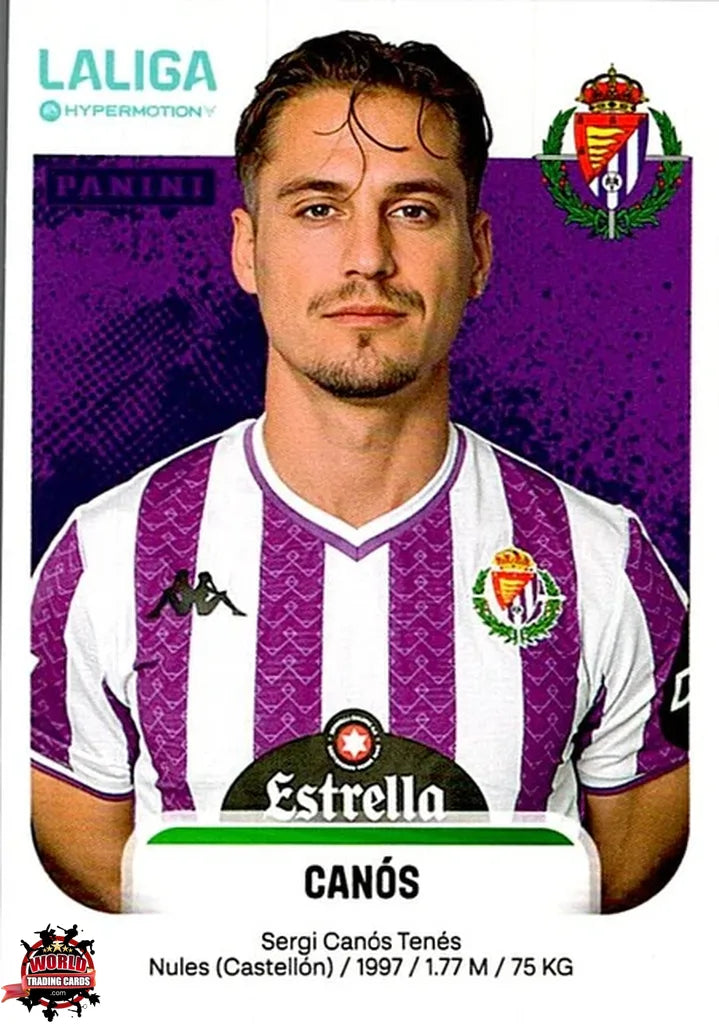 Cromo Trading Card Fútbol-Canós-Real Valladolid CF-Panini La Liga HypermotionV 2025-2026-398-Basico