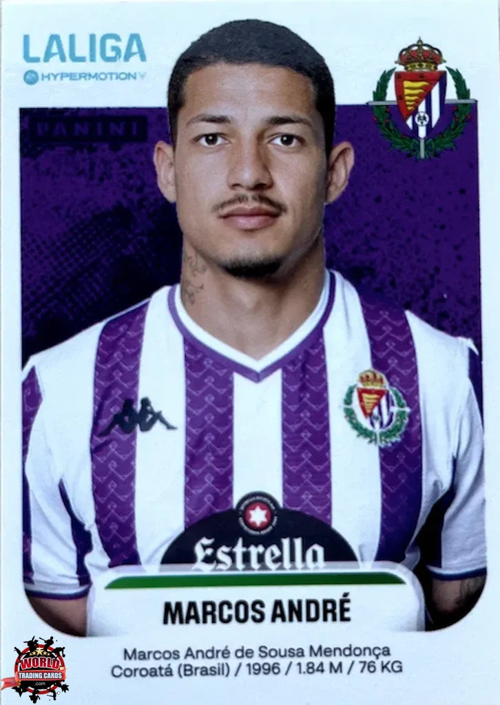 Cromo Trading Card Fútbol-Marcos André-Real Valladolid CF-Panini La Liga HypermotionV 2025-2026-399A-Basico