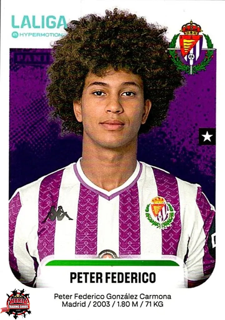 Cromo Trading Card Fútbol-Peter Federico-Real Valladolid CF-Panini La Liga HypermotionV 2025-2026-399B-Basico