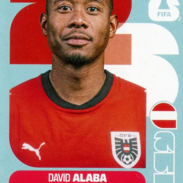 Football Trading Card-David Alaba-Austria-Panini Fifa World Cup
