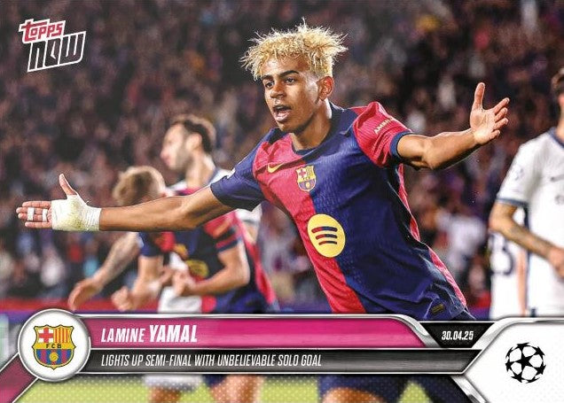 Lamine Yamal - 2025 - Topps Now UCL - Barcelona - UCL - #148 - World Trading Cards