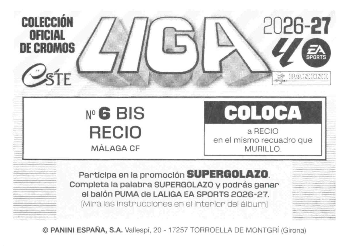 Panini | La Liga | 2026-2027 | RC Celta de Vigo | Basic | #19 | Jutglà
