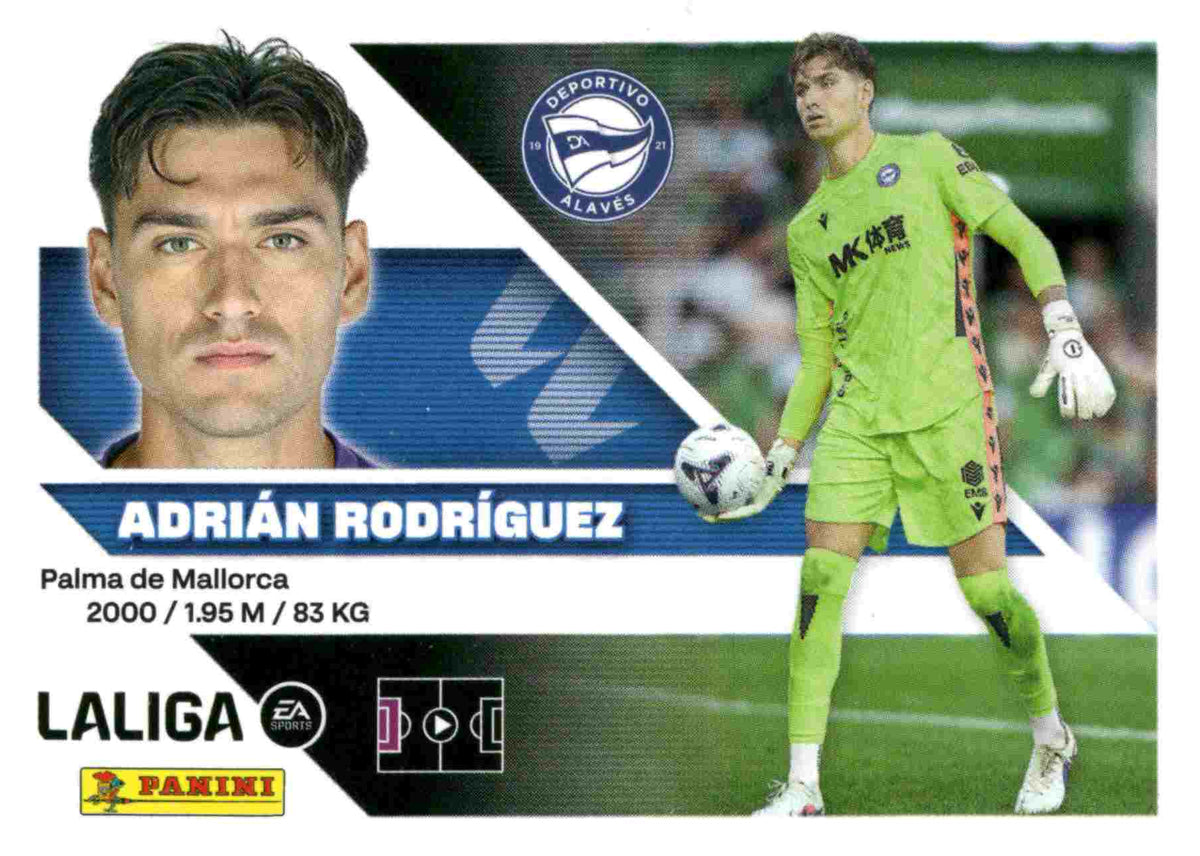 Panini | Liga Este | 2026-2027 | Deportivo Alavés | Basico | #04 | Adrian Rodriguez | 3ª Edición