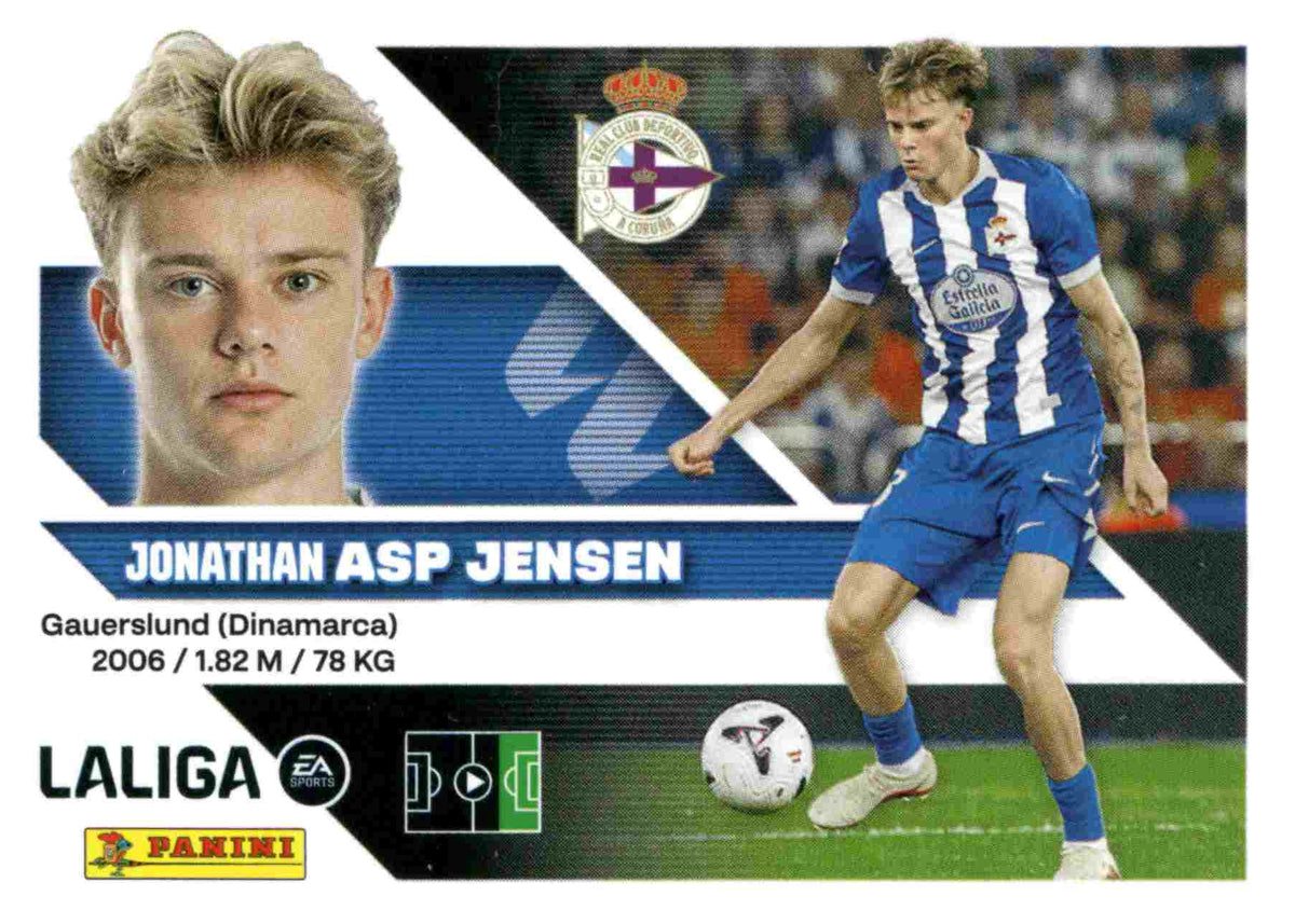 Panini | Liga Este | 2026-2027 | Deportivo La Coruña | Basico | #17 | Asp Jensen | 3ª Edición