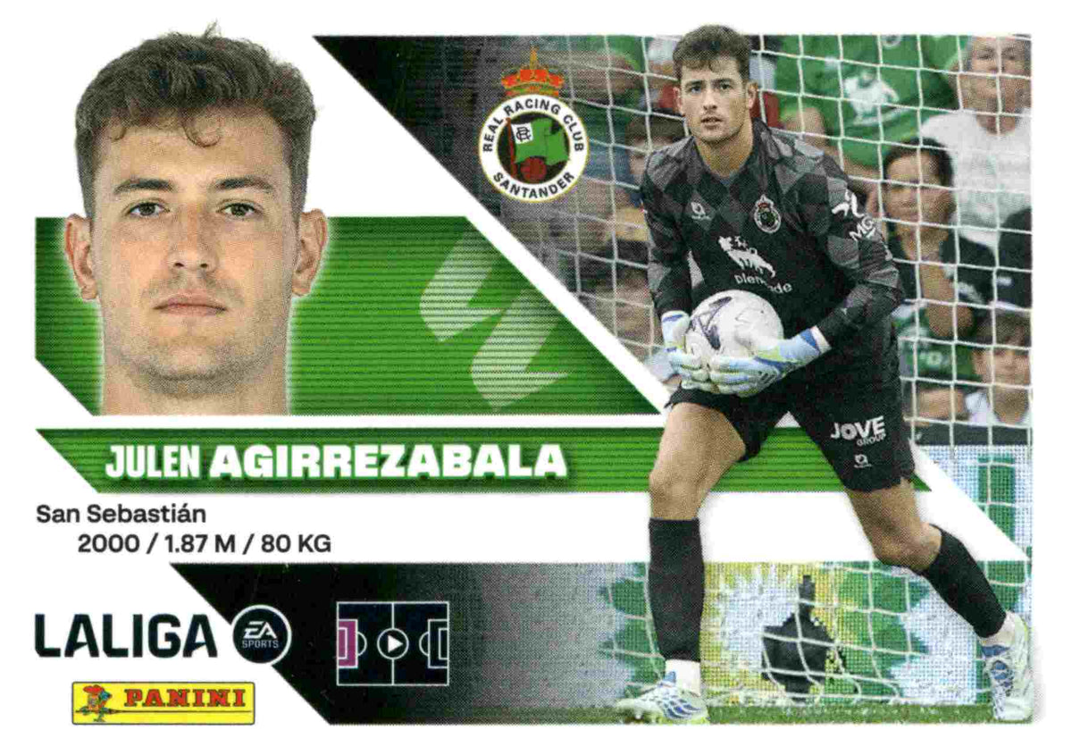 Panini | Liga Este | 2026-2027 | Real Racing Club | Basico | #03 | Aguirrezabala | 3ª Edición