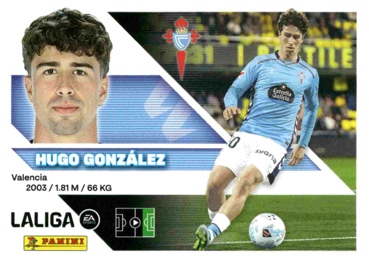 Panini | Liga Este | 2026-2027 | RC Celta de Vigo | Basico | #19 Bis | Hugo Gonzalez | 3ª Edición