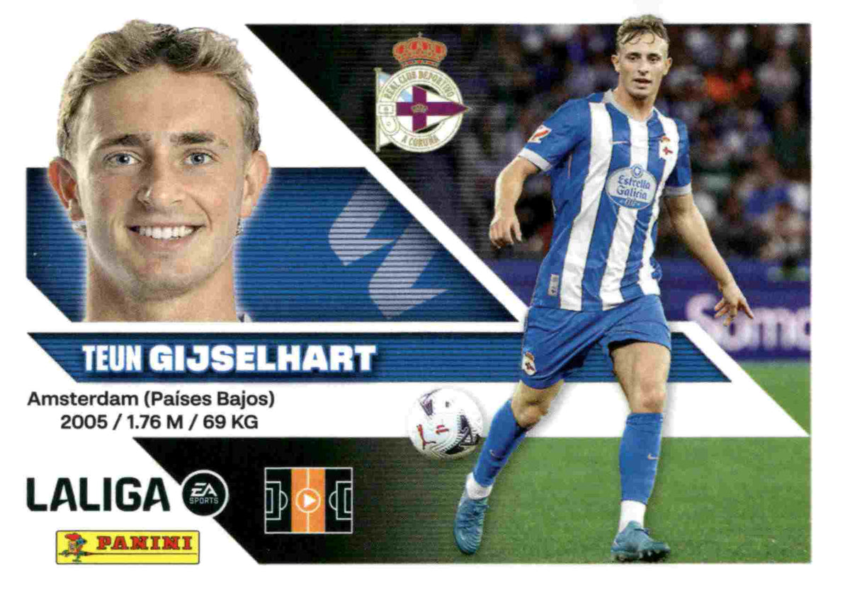 Panini | Liga Este | 2026-2027 | Deportivo La Coruña | Basico | #14 Bis | Gijselhart | 3ª Edición (Copia)