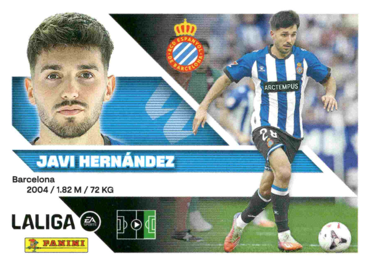 Panini | Liga Este | 2026-2027 | RCD Espanyol | Basico | #15 Bis | Javi Fernandez | 3ª Edición