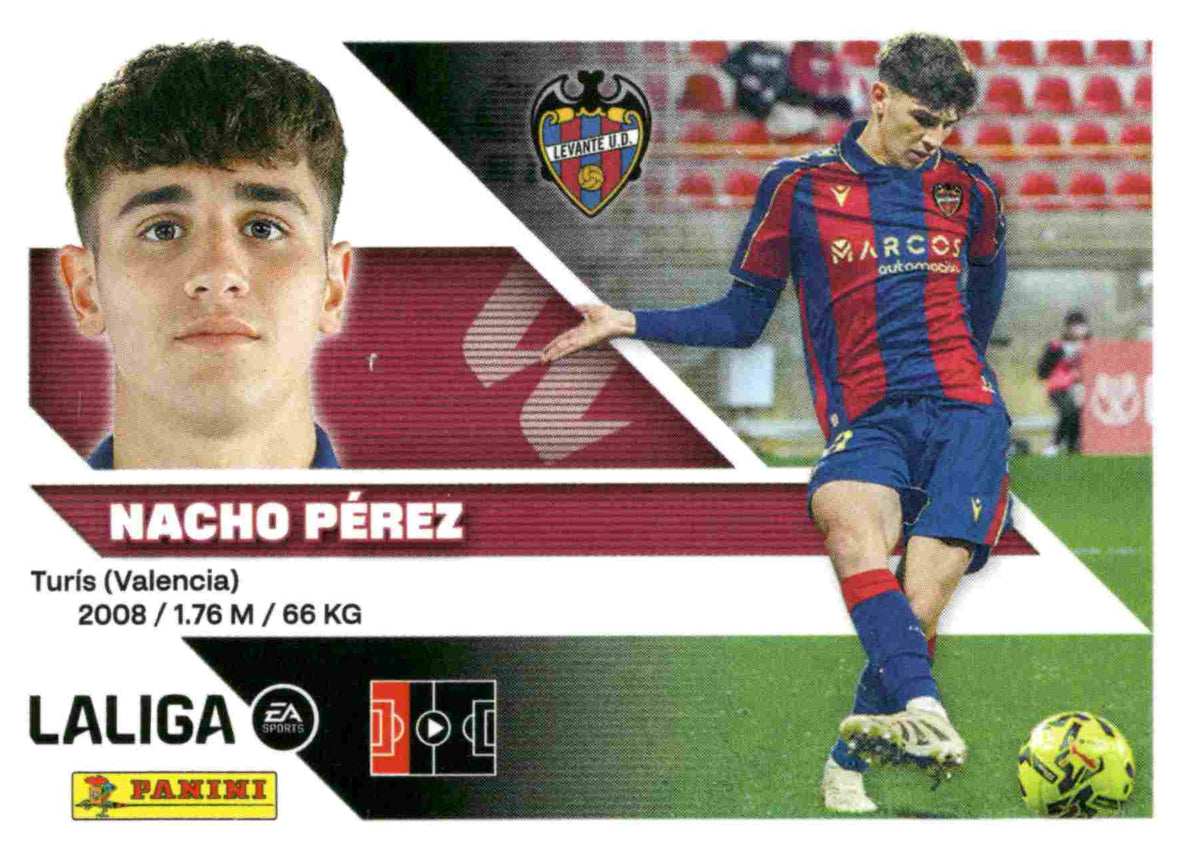 Panini | Liga Este | 2026-2027 | Levante UD | Basico | #06 Bis | Nacho Perez | 3ª Edición