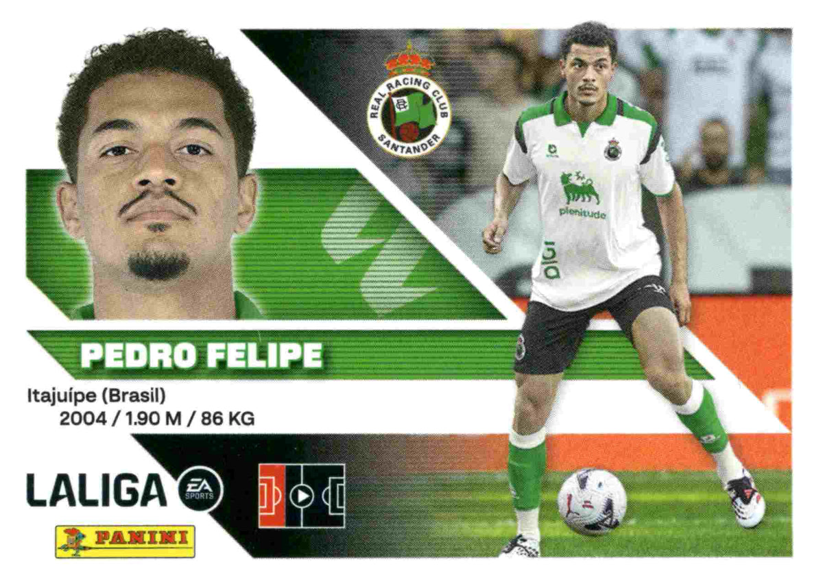 Panini | Liga Este | 2026-2027 | Real Racing Club | Basico | #08 Bis | Pedro Felipe | 3ª Edición