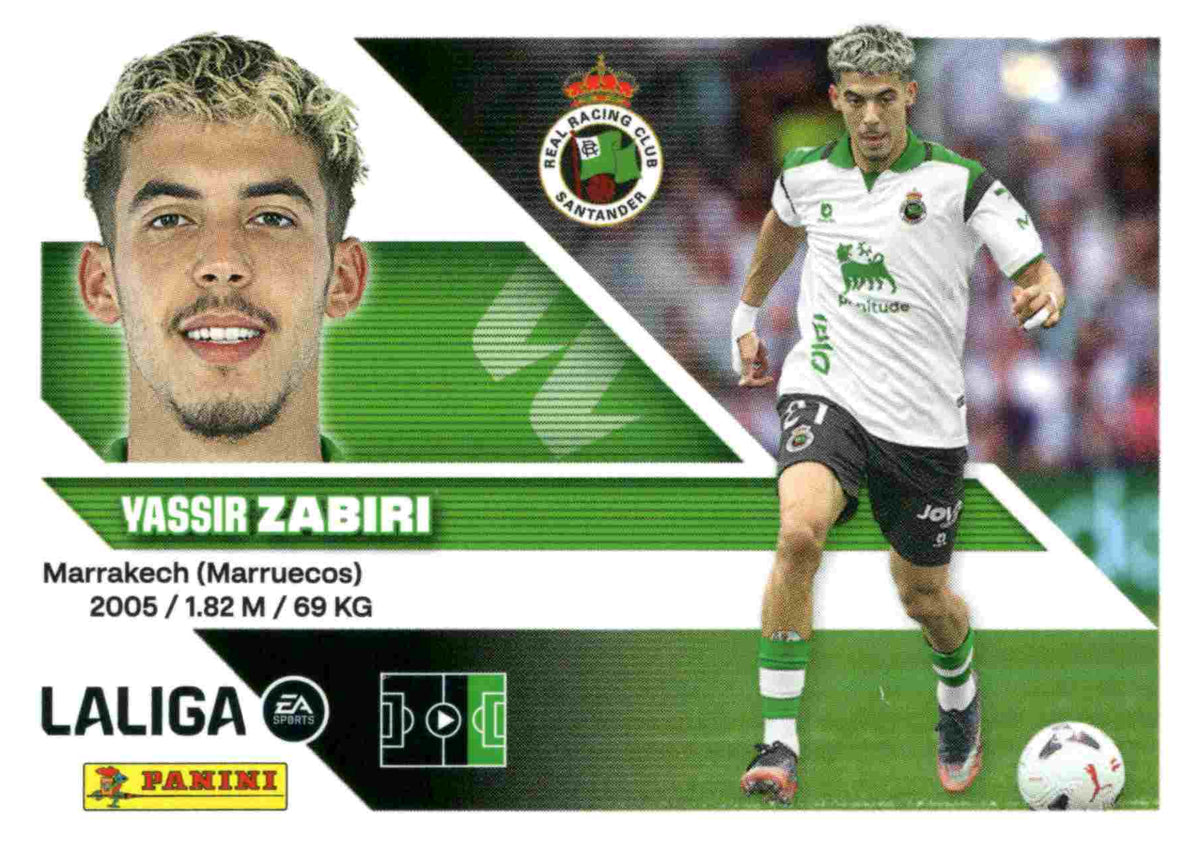 Panini | Liga Este | 2026-2027 | Real Racing Club | Basico | #15 Bis | Zabiri | 3ª Edición