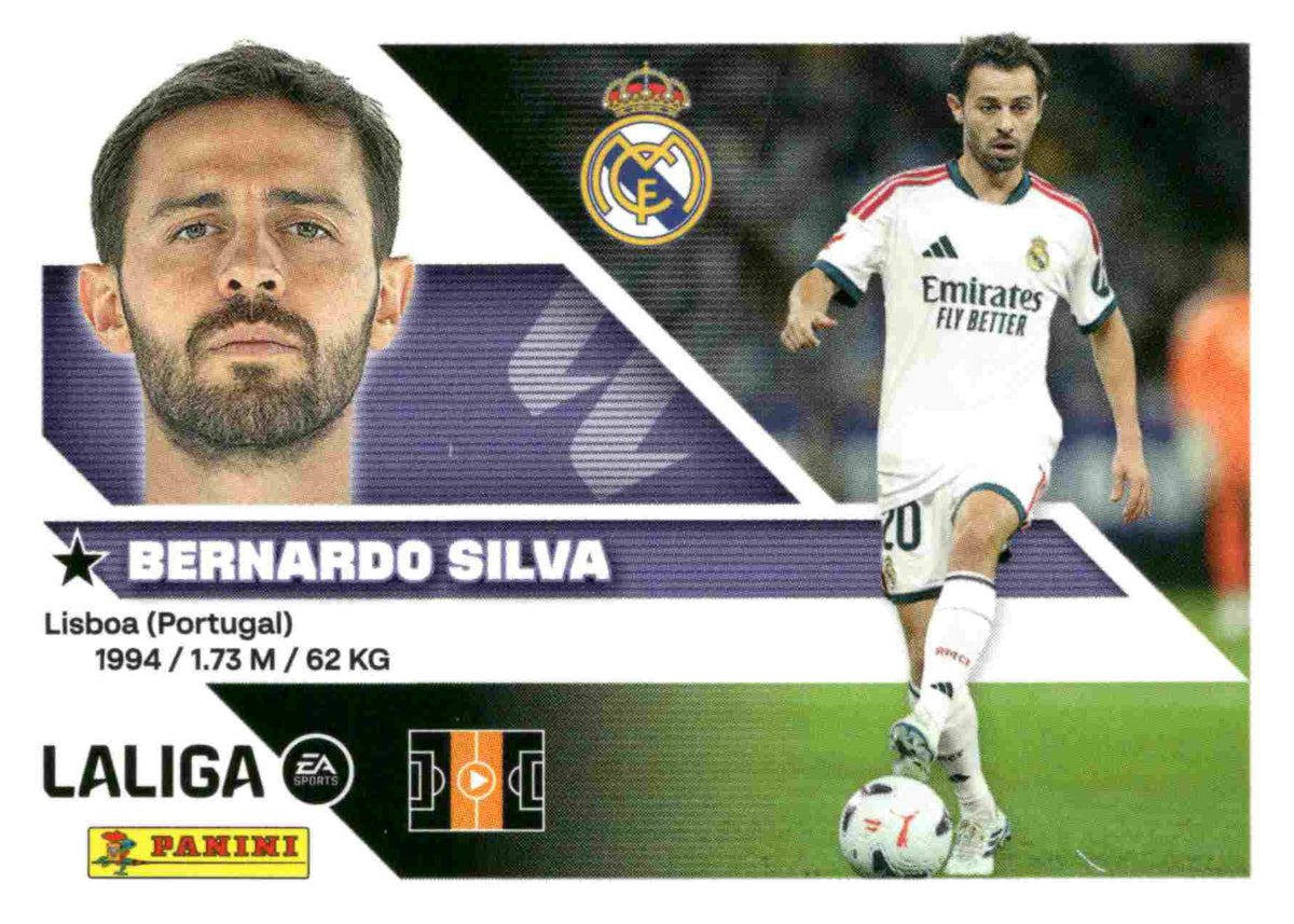 Panini | Liga Este | 2026-2027 | Real Madrid | Basico | #UF21 | Bernardo Silva | Últimos Fichajes | 3ª Edición