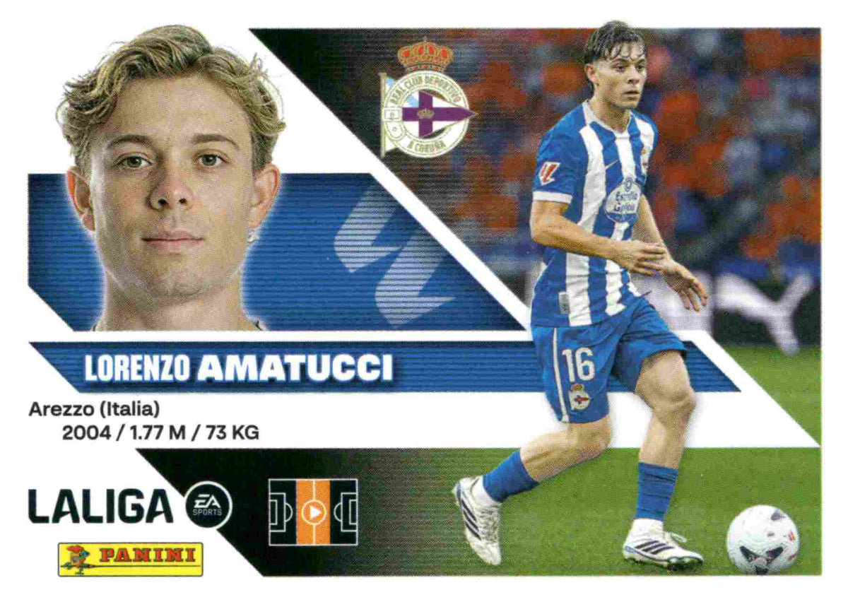 Panini | Liga Este | 2026-2027 | Real Club Deportivo | Basico | #UF22 | Amatucci | Últimos Fichajes | 3ª Edición