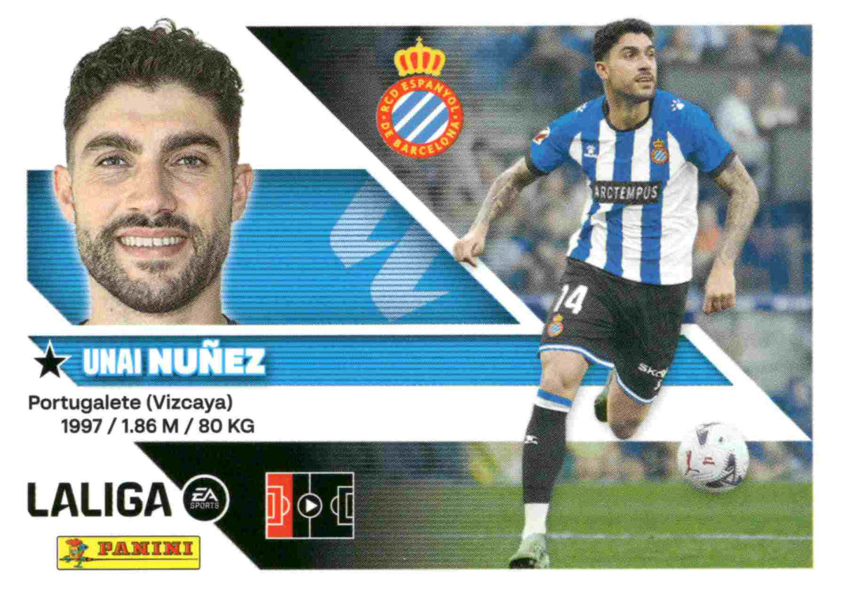 Panini | Liga Este | 2026-2027 | RCD Espanyol | Basico | #UF27 | Nuñez | Últimos Fichajes | 3ª Edición