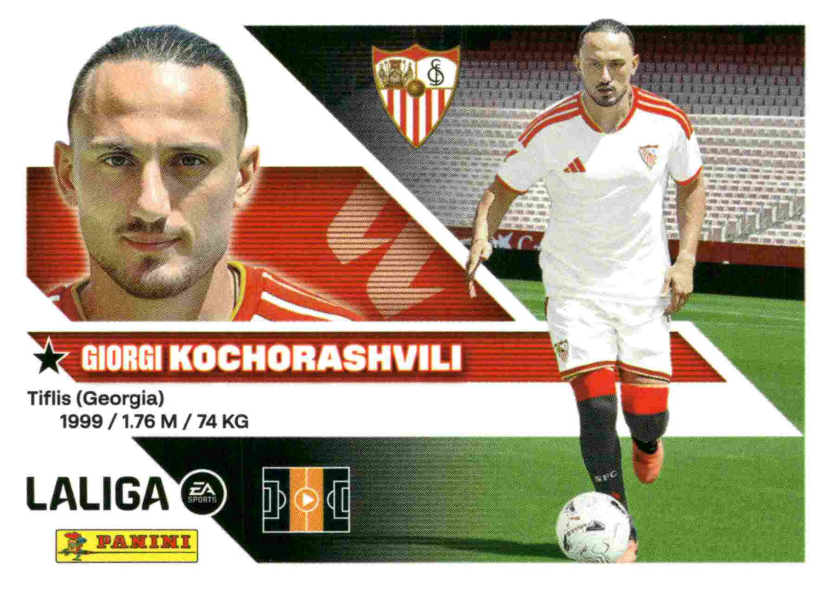 Panini | Liga Este | 2026-2027 | Sevilla CF | Basico | #UF36 | Kochorashvili | Últimos Fichajes | 3ª Edición