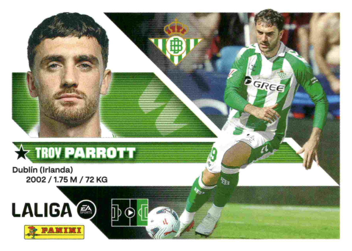 Panini | Liga Este | 2026-2027 | Real Betis | Basico | #UF38 | Parrott | Últimos Fichajes | 3ª Edición