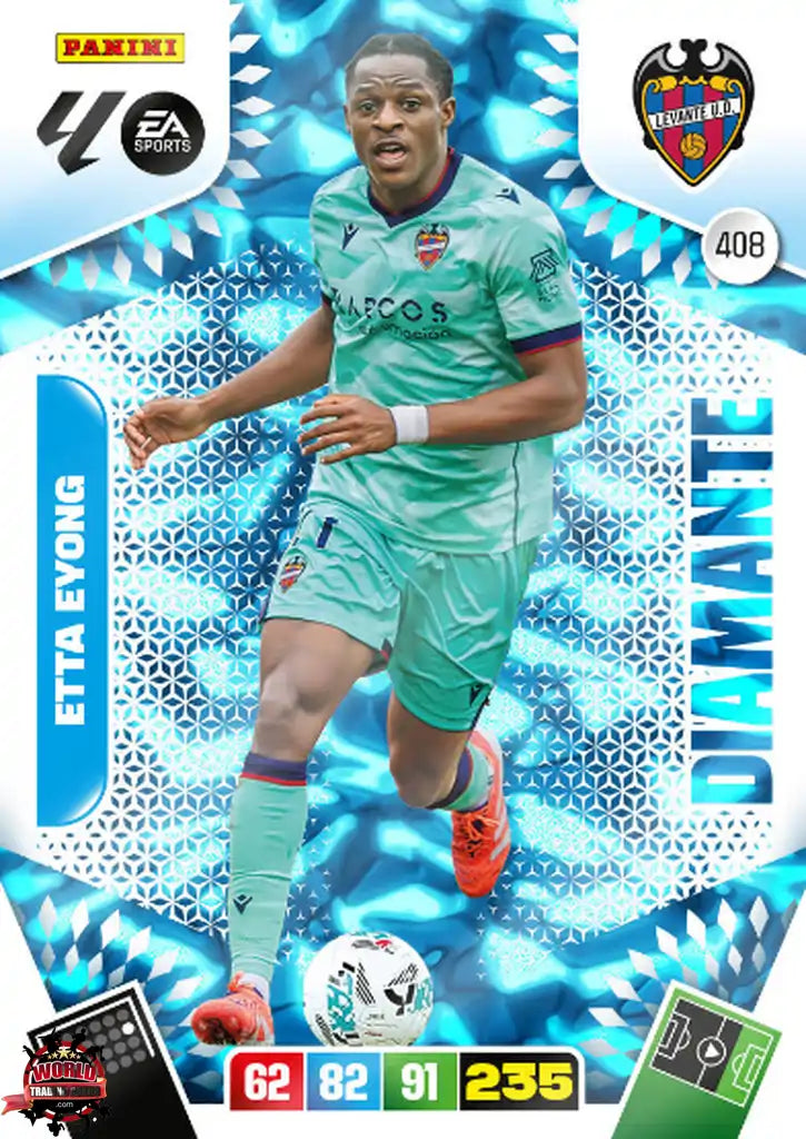 #408 | Adrenalyn XL | La Liga | 2025-2026 | Etta Eyong | Levante UD | Diamante