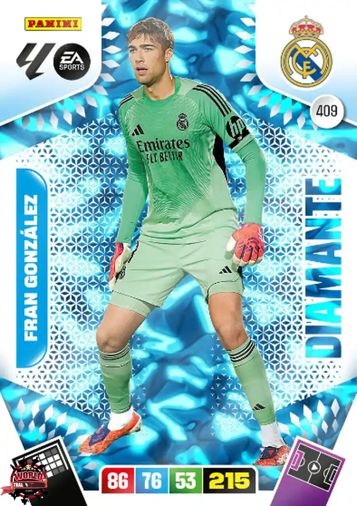 #409 | Adrenalyn XL | La Liga | 2025-2026 | Fran González | Real Madrid | Diamante
