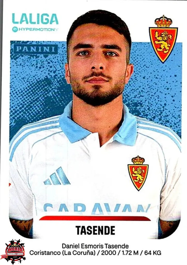 Cromo Trading Card Fútbol-Tasende-Real Zaragoza-Panini La Liga HypermotionV 2025-2026-409-Basico