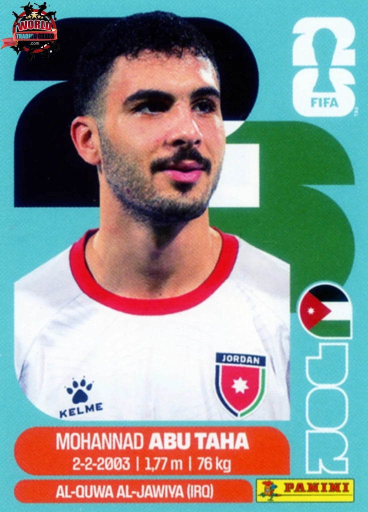 #JOR012 | Panini | Fifa World Cup Stickers | 2026 | Mohannad Abu Taha | Jordan | Base