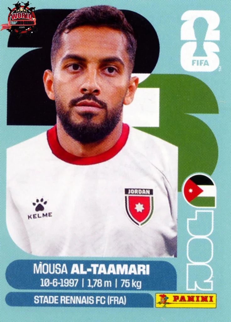 #JOR015 | Panini | Fifa World Cup Stickers | 2026 | Musa Al-Taamari | Jordan | Base
