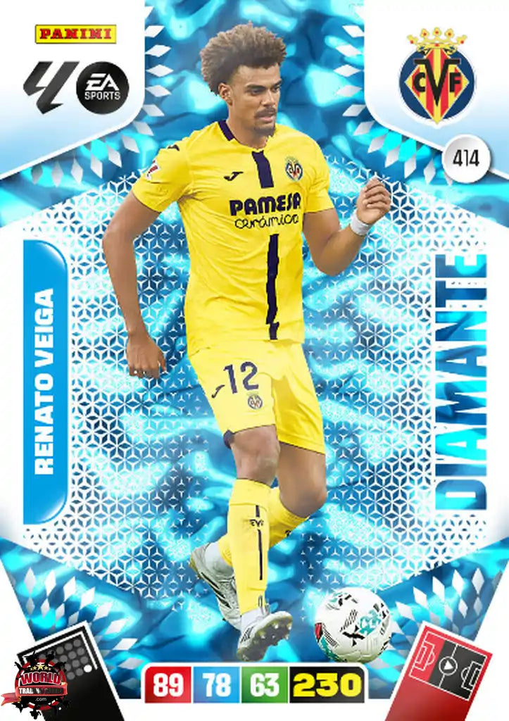 #414 | Adrenalyn XL | La Liga | 2025-2026 | Renato Veiga | Villarreal CF | Diamante