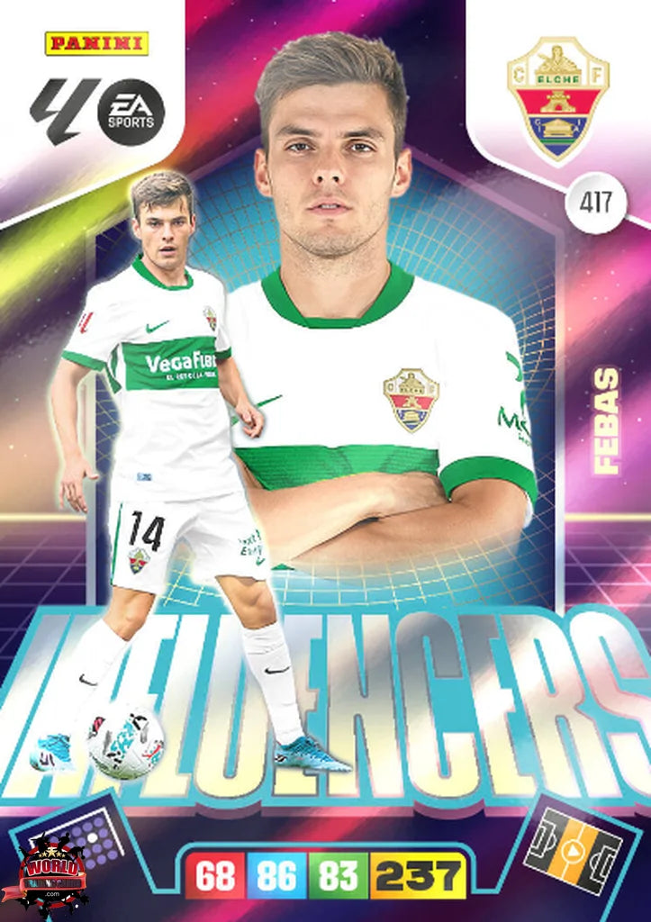 #417 | Adrenalyn XL | La Liga | 2025-2026 | Febas | Elche CF | Influencers