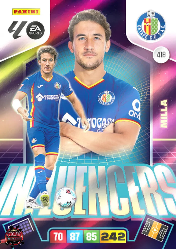 #419 | Adrenalyn XL | La Liga | 2025-2026 | Milla | Getafe CF | Influencers